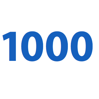 número 1000