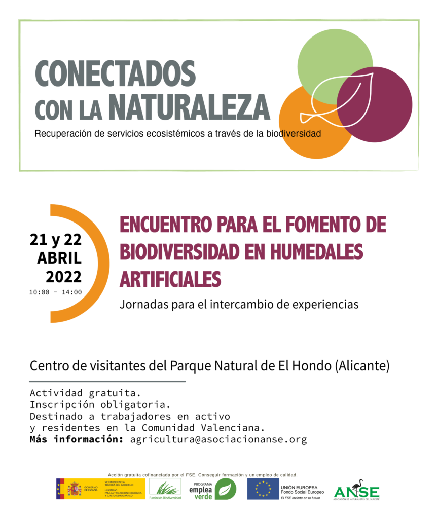Programa Encuentro para el fomento de biodiversidad en humedales artificiales.